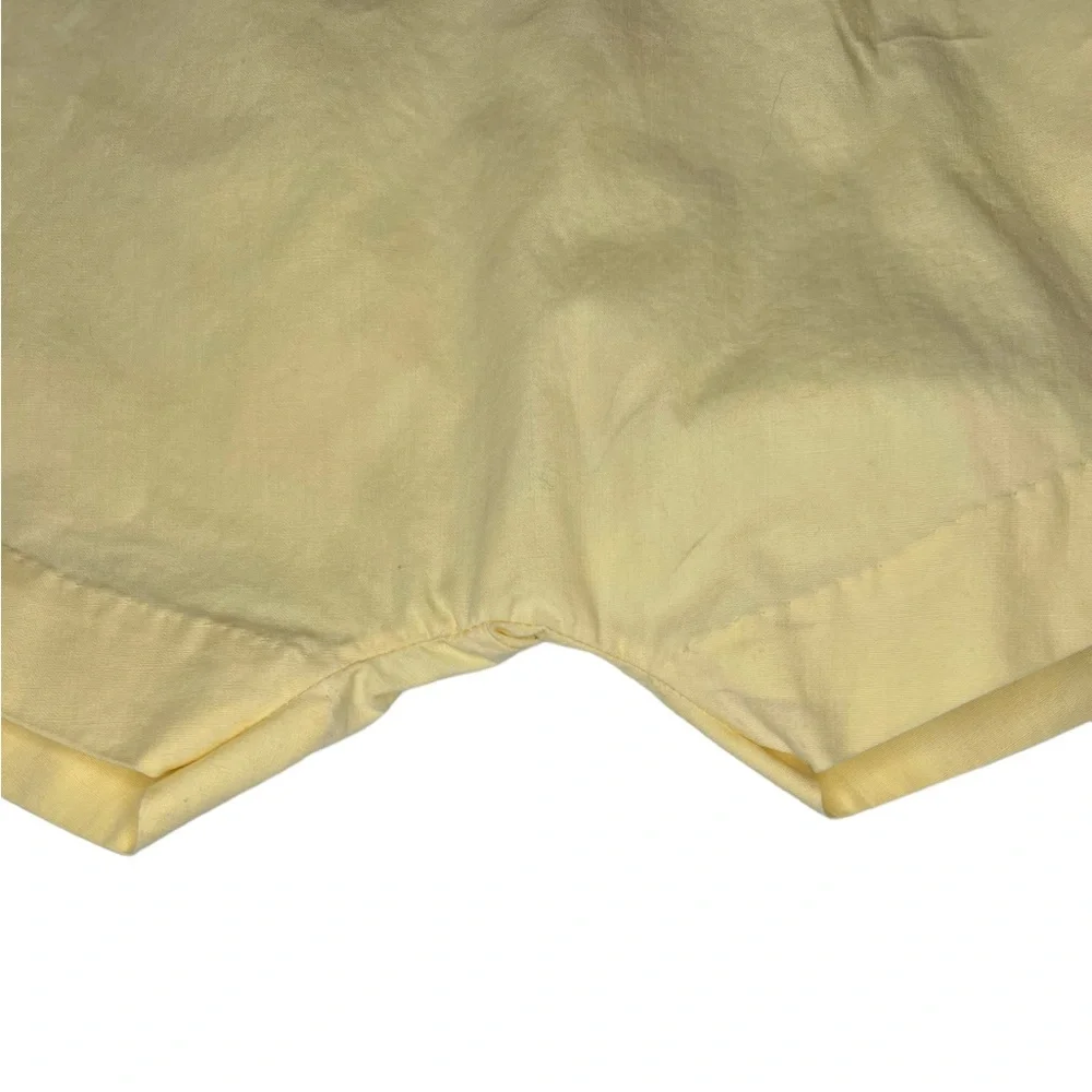 Miss L. Brogan Inc. New York Vintage Yellow Lace Cotton Romper Pearl Button Snap - Picture 7 of 15